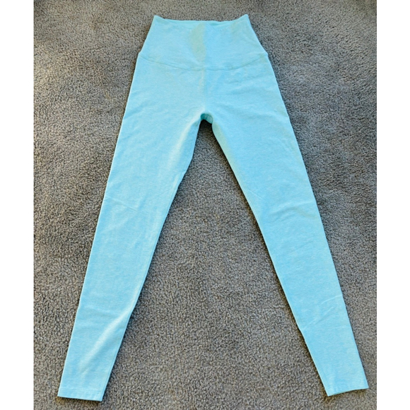 EUC Beyond Yoga Spacedye Midi High Waisted Legging Capri Blue/Grotto | Sz Lg - Picture 2 of 9